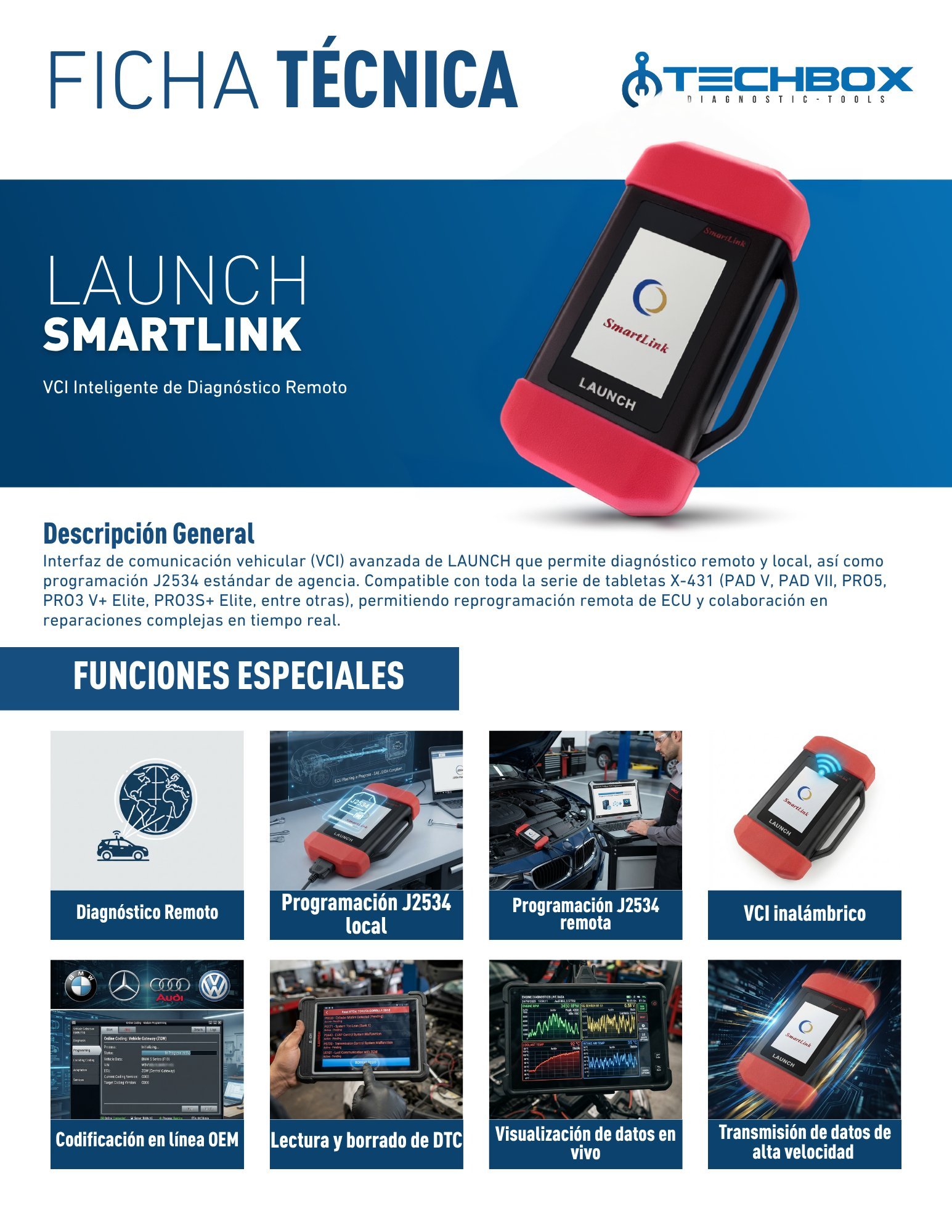 Ficha técnica Launch SmartLink