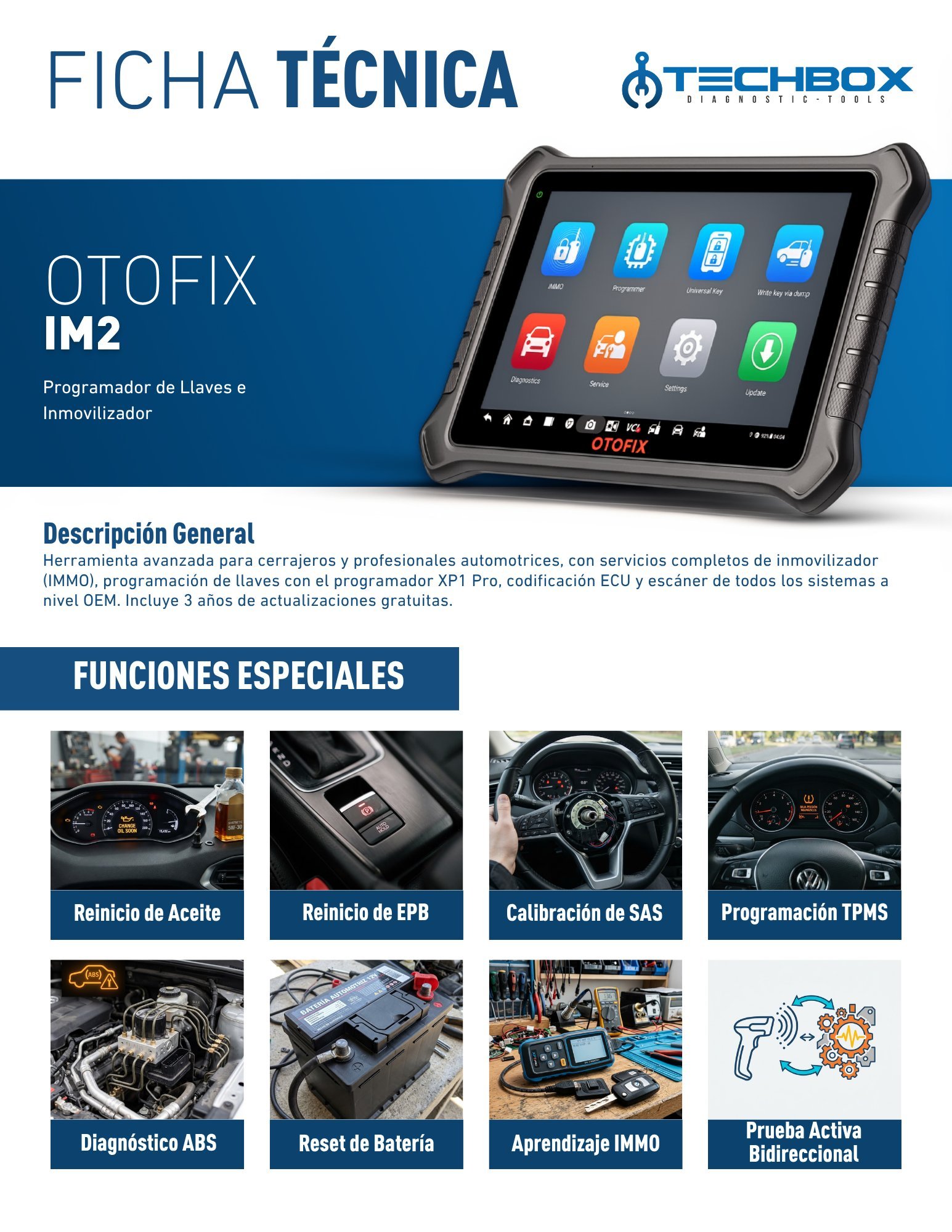 Ficha técnica Otofix IM2